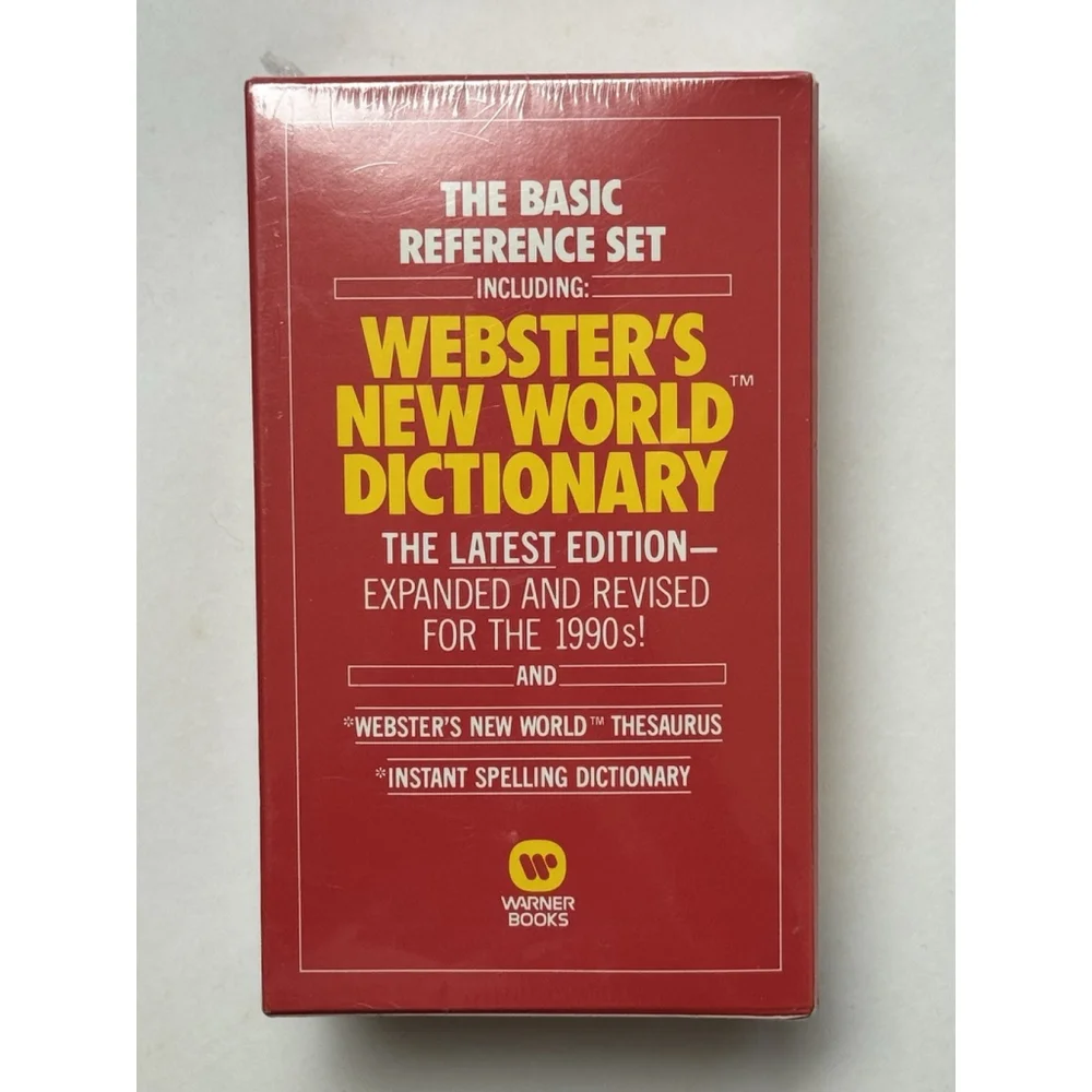 Basic Reference Set Including Webster's New World Dictionary by Warner Books 1st